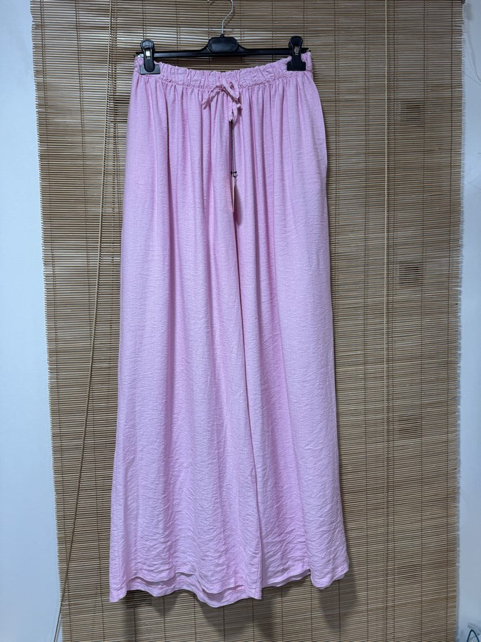 GRANDE TAILLE - Pantalon fluide rose clair