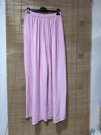 GRANDE TAILLE - Pantalon fluide rose clair