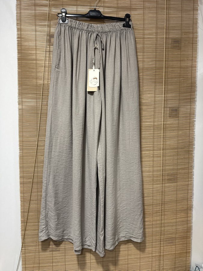 GRANDE TAILLE - Pantalon fluide taupe