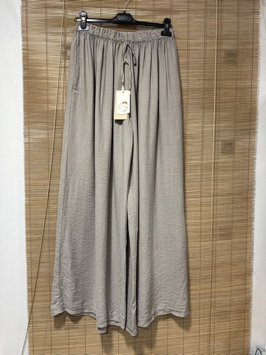 GRANDE TAILLE - Pantalon fluide taupe