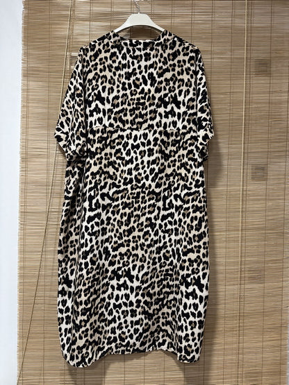 GRANDE TAILLE - Robe fluide léopard