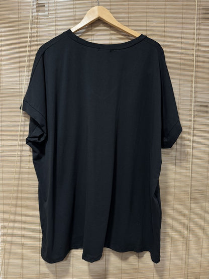 GRANDE TAILLE - T-shirt Copines, Soleil et Mojito noir