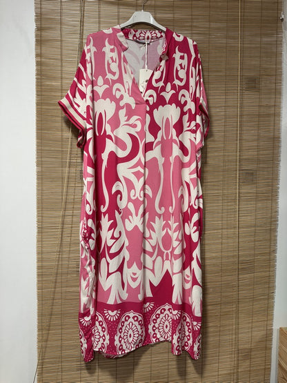 GRANDE TAILLE - Robe longue arabesques