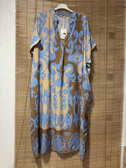 GRANDE TAILLE - Robe longue arabesques 13