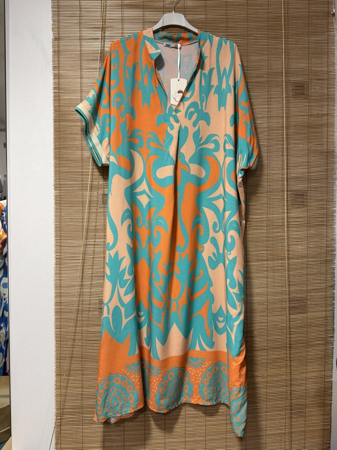GRANDE TAILLE - Robe longue arabesques 14