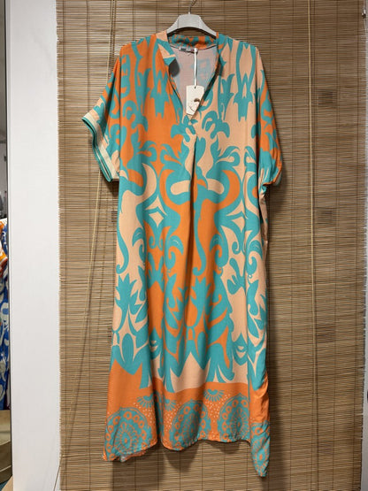 GRANDE TAILLE - Robe longue arabesques 14