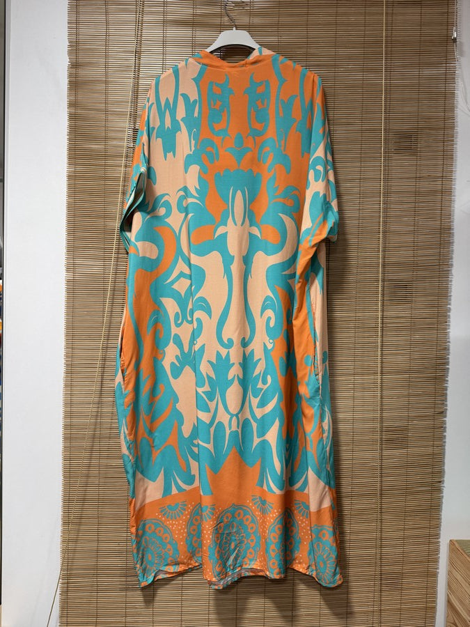 GRANDE TAILLE - Robe longue arabesques 14