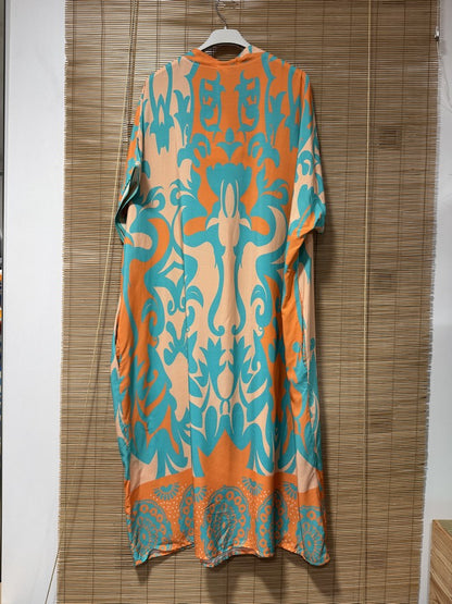 GRANDE TAILLE - Robe longue arabesques 14