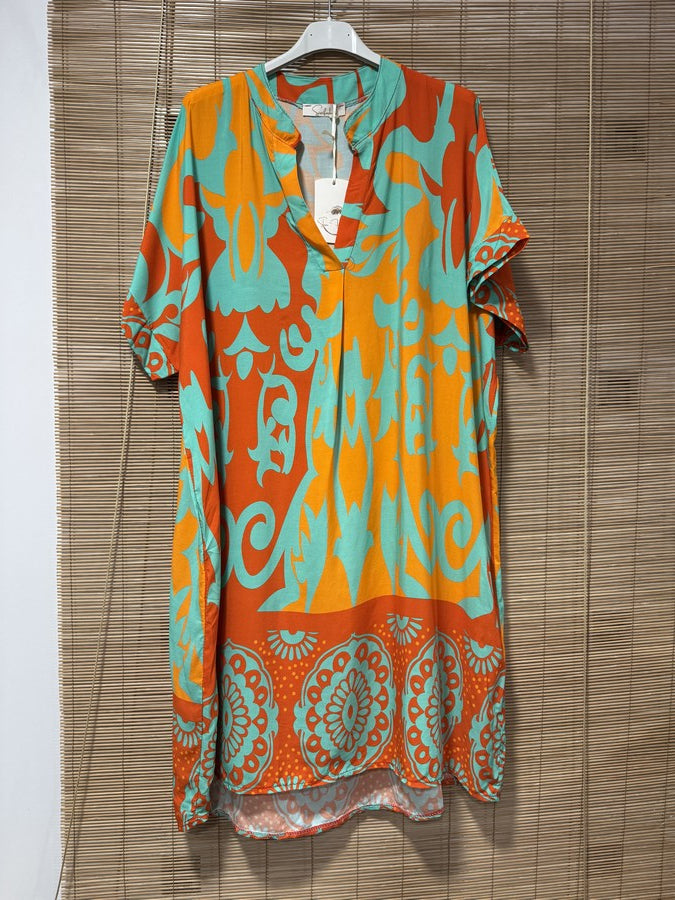 GRANDE TAILLE - Robe mi-longue arabesques 3