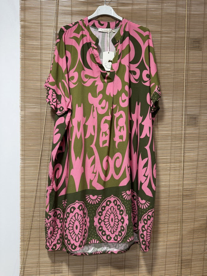 GRANDE TAILLE - Robe mi-longue arabesques 6