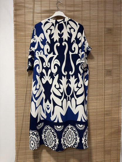 GRANDE TAILLE - Robe mi-longue arabesques 7