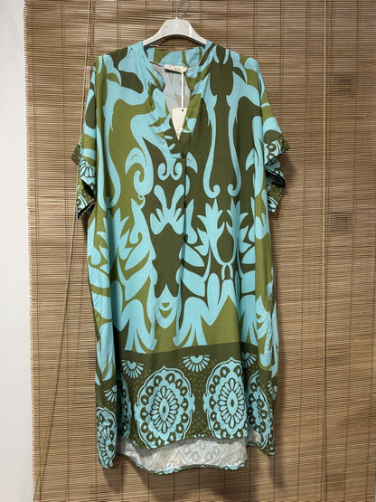 GRANDE TAILLE - Robe mi-longue arabesques 8