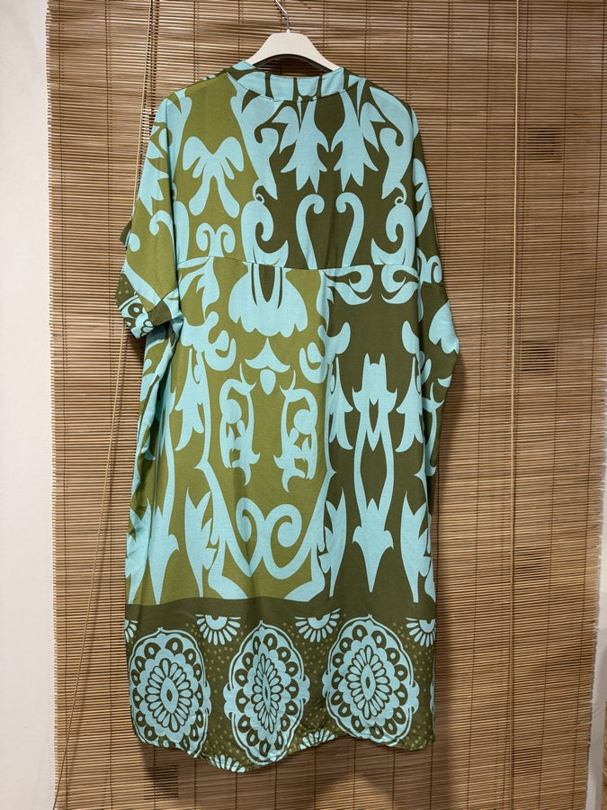 GRANDE TAILLE - Robe mi-longue arabesques 8