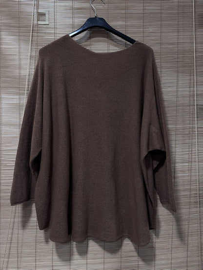 GRANDE TAILLE - Pull Le Soleil dans le Coeur camel