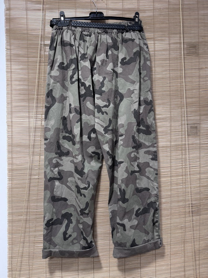 GRANDE TAILLE - Pantalon large militaire