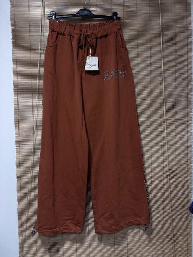 GRANDE TAILLE - Jogging BICHETTE rouille léopard