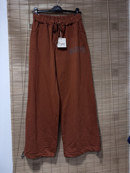 GRANDE TAILLE - Jogging BICHETTE rouille léopard