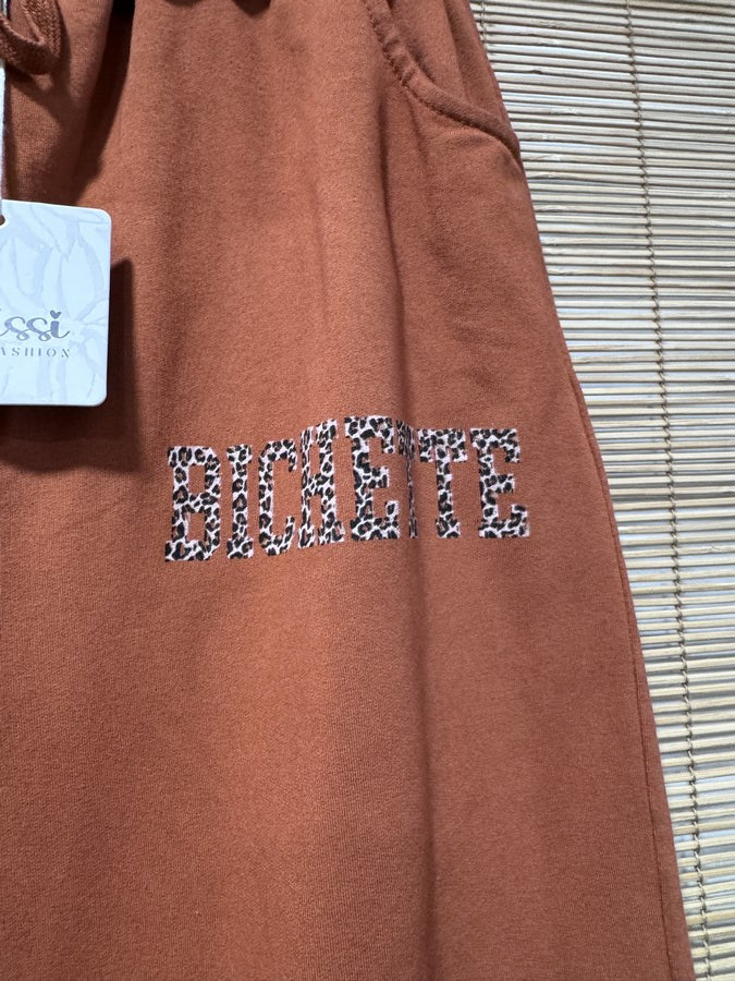 GRANDE TAILLE - Jogging BICHETTE rouille léopard