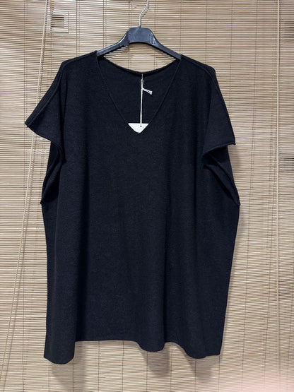GRANDE TAILLE - Pull débardeur noir