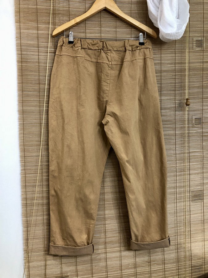 GRANDE TAILLE - Pantalon camel