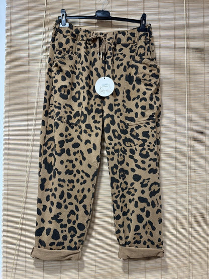 GRANDE TAILLE - Jogging poches carrées léo camel