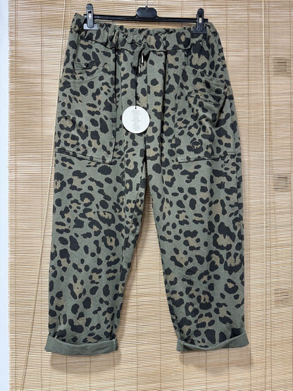 GRANDE TAILLE - Jogging poches carrées léo kaki