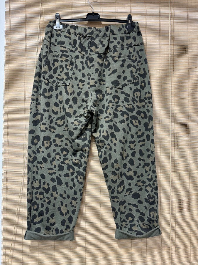 GRANDE TAILLE - Jogging poches carrées léo kaki