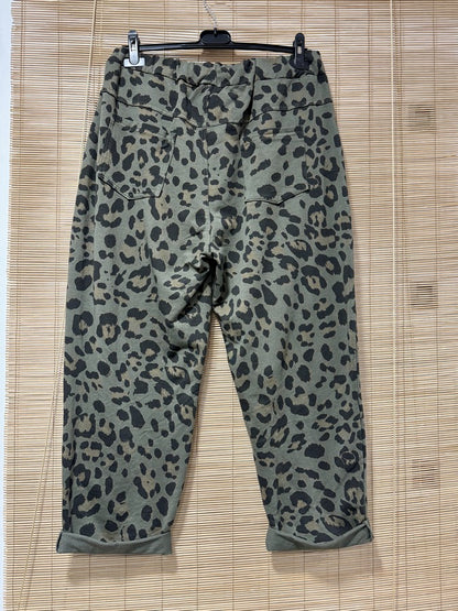 GRANDE TAILLE - Jogging poches carrées léo kaki