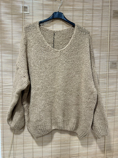 GRANDE TAILLE - Pull oversize ficelle