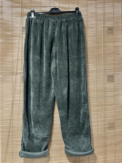 GRANDE TAILLE - Pantalon velours kaki
