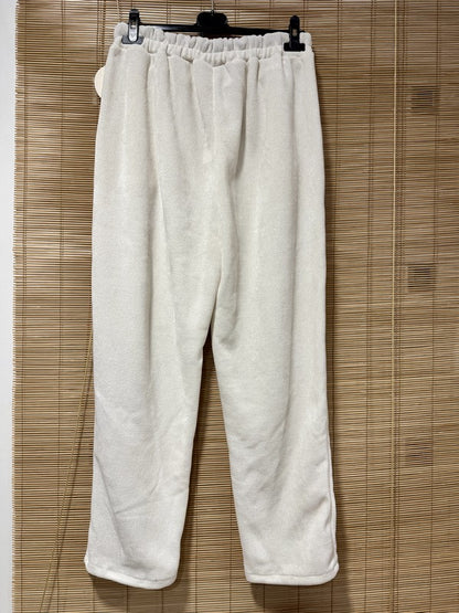 GRANDE TAILLE - Pantalon velours écru