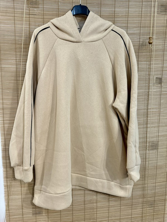 GRANDE TAILLE - Sweat oversize beige