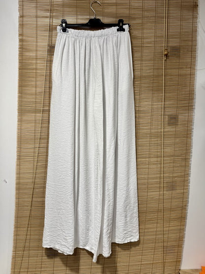 GRANDE TAILLE - Pantalon fluide blanc