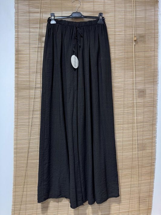GRANDE TAILLE - Pantalon fluide noir