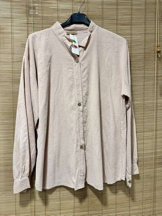 Chemise velours rose