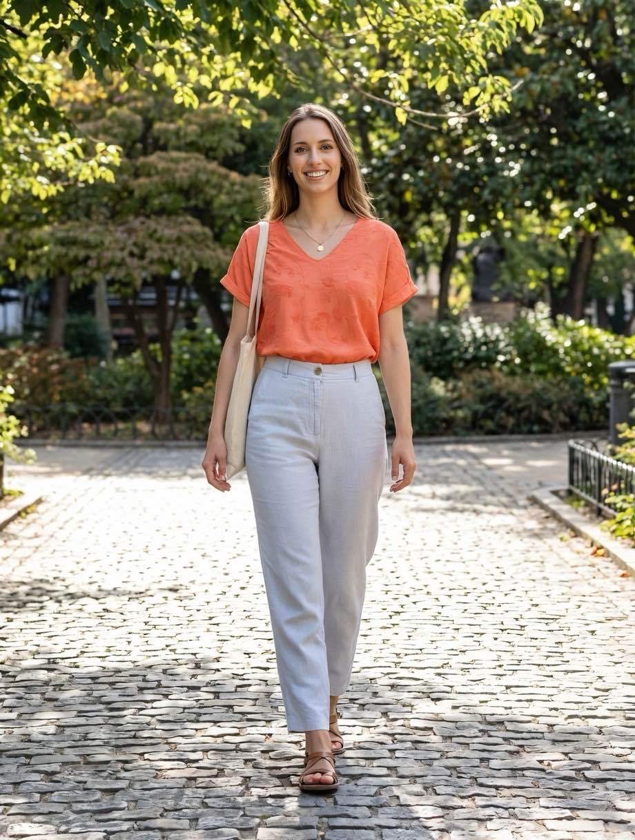 Blouse effet soie brodée blanche