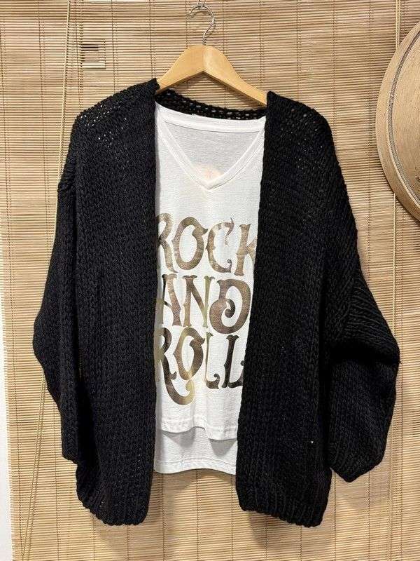 Gilet bohème noir