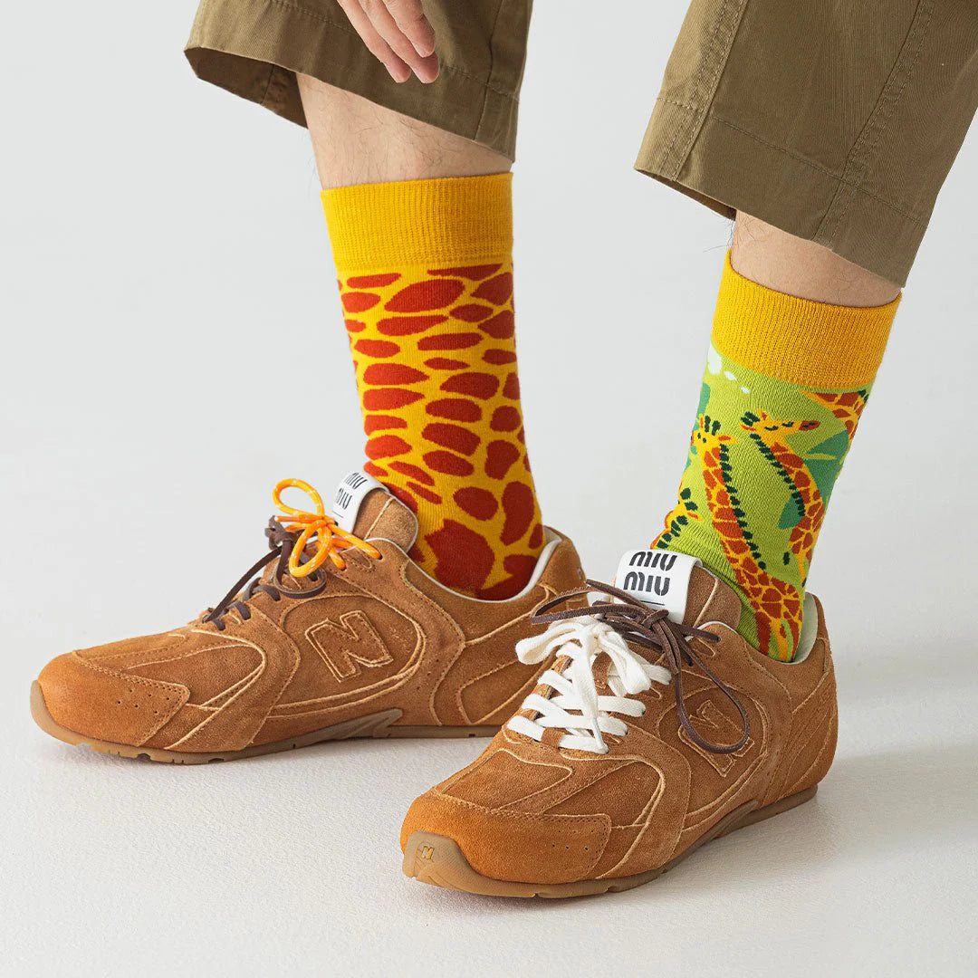 Chaussettes dépareillées Girafes 36-40