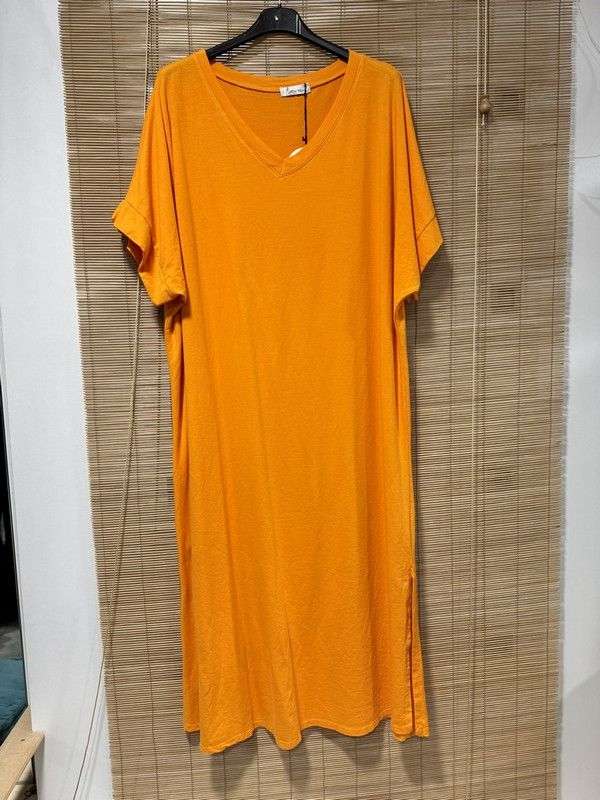 GRANDE TAILLE - Robe sweat orange