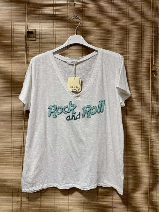 T-shirt Rock'n'Roll menthe