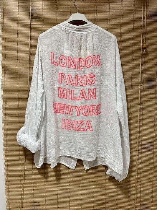 Chemise voile de coton LONDON blanc