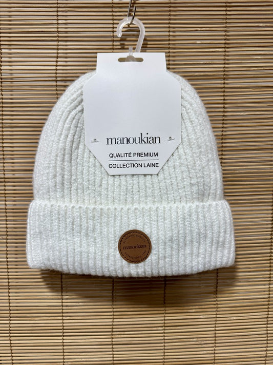 Bonnet femme MANOUKIAN blanc