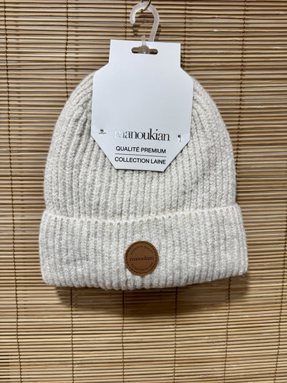 Bonnet femme MANOUKIAN crème