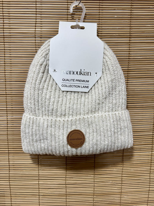 Bonnet femme MANOUKIAN crème