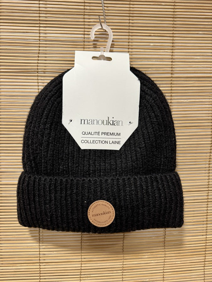 Bonnet femme MANOUKIAN noir