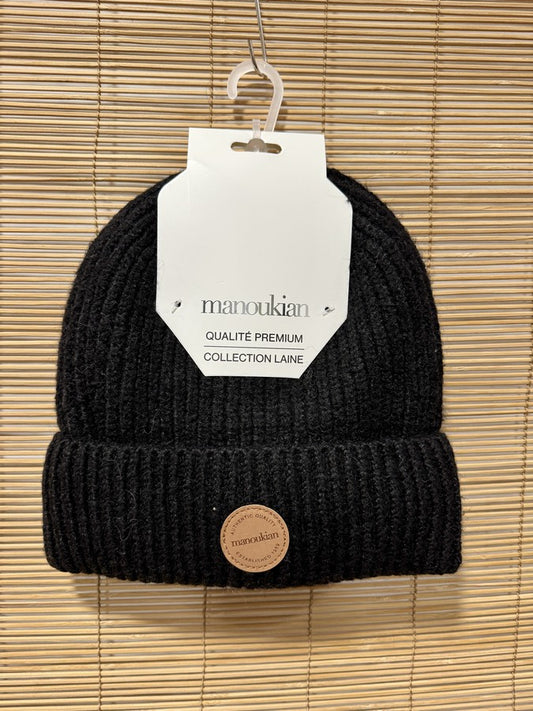 Bonnet femme MANOUKIAN noir