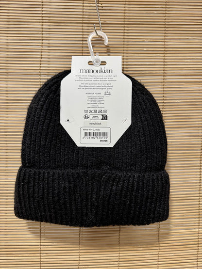 Bonnet femme MANOUKIAN noir