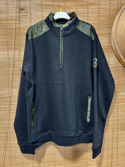 Sweat col zippé MATTIA noir du M au 2XL